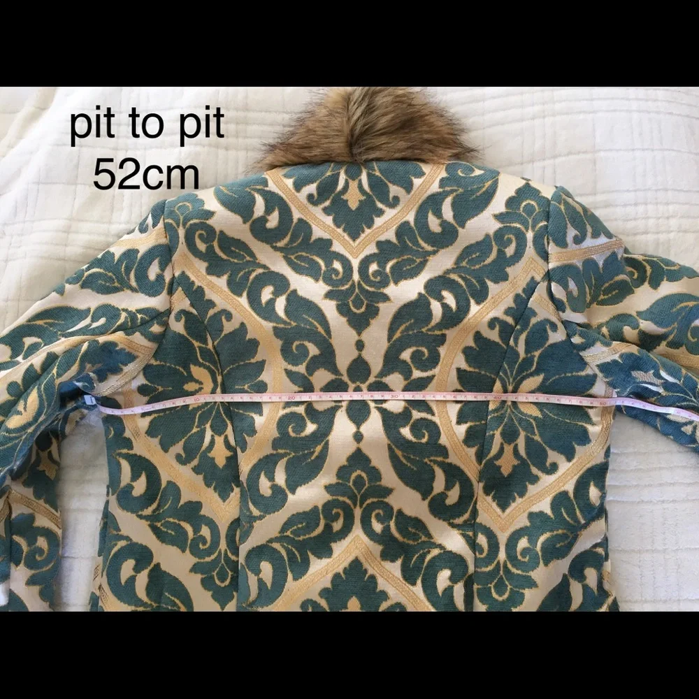 Chasing Unicorns Band On The Run Jacket Turquoise Medium NWT - Picture 6 of 9